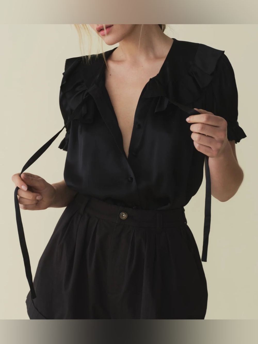 Dôen Kelela Top in Black Size XS